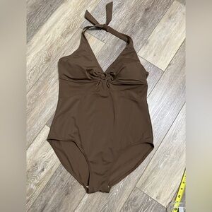 #4) islander  Brown one piece swimsuit. Excellent condition.